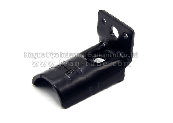 Black Anti Static Lean Tube Connector Customized Size For Pipe Worktable