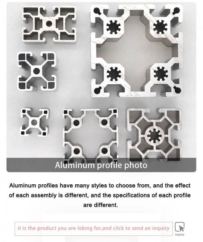 Khung nhôm 20x20 Cấu hình góc bức xạ 2020 2040 V-slot 1