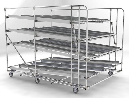 DY-60*25 Industrial Roller Track Flow Rail Steel Conveyor Roller For Warehouse Shelf