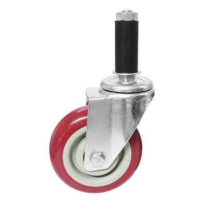 5 Inch Expansion Insert Casters Without Brake Insertion Caster Industry Caster Wheels Pvc Pu Rubber Tpr ESD Caster Wheel