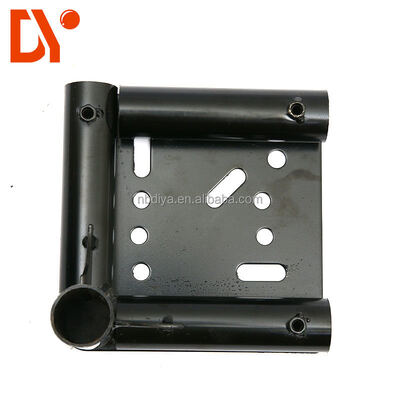 Heavy Duty Cold-Rolled Steel Caster Flag Wheel Base for Pipe Rack System and Handcart Caster Wheel