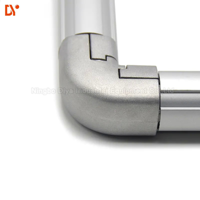 DYJ28-B15 Sandblasting Metal Pipe Connectors / Aluminium Alloy ADC12 Pipe Rack Joint