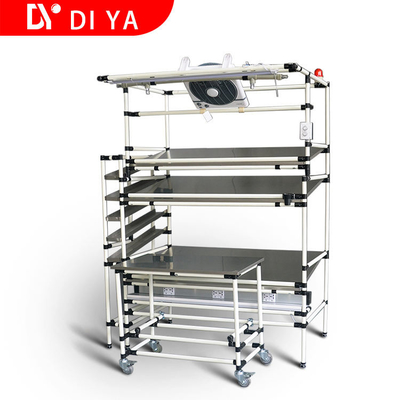 Bàn làm việc chuyển động có phần tròn cho các sản phẩm mỏng và bàn làm việc