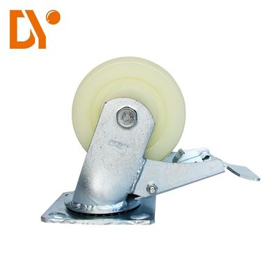 Bánh Xe Nylon Nitơ Trọng lượng 4 inch Thiết kế Đơn giản cho Thiết bị Đường ống Lean