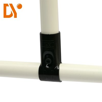 HJ-1 Đen điện giải ống nạc ghép Chrome Plating Lean Tube Connector Lean Fitting