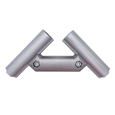 Wholesale 45° Double Side Tubing Joints Aluminum Lean Pipe Connector OD19 mm Industrial Safety Fixed Bracket