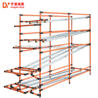 PE tráng FIFO lưu trữ kệ vàng lót ống Heavy Duty Pallet lăn kệ