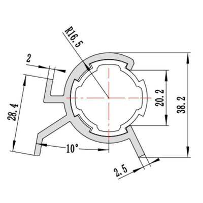 DYP28-06 Third Generation Lean Tube Assembly Accessories Flow Roller Track Parts Plastic Clip