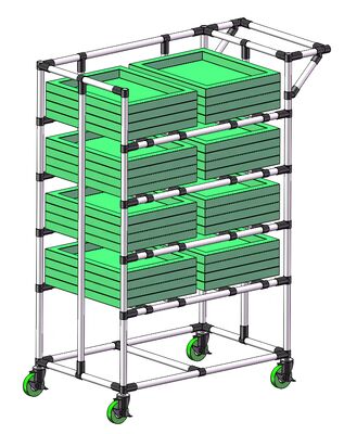 HJ-16 Chrome-plated Metal Pipe Connector  for Esd Workbench