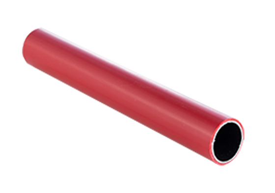 OD28mm ống bọc màu đỏ nhựa cho kệ, bàn làm việc ống, ống thông thùng thép không gỉ công nghiệp